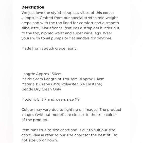 House of CB MARIEFRANCE RUST WIDE LEG CORSET JUMPSUIT - Picture 14 of 17